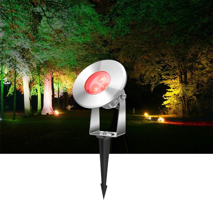 Spike Light in Garden